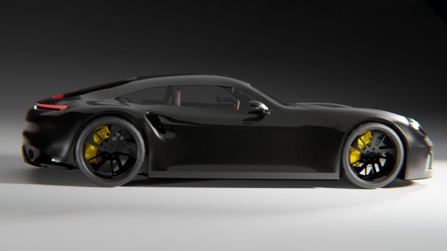 Side profile render of the Porsche GT concept